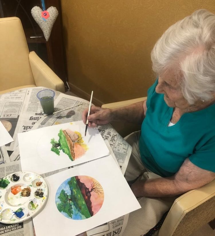 Ready, set, draw – St Ives care home residents take part in worldwide art festival